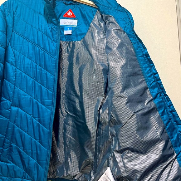 Columbia Down Full-Zip Jacket Size XS, Teal color - Picture 2 of 7